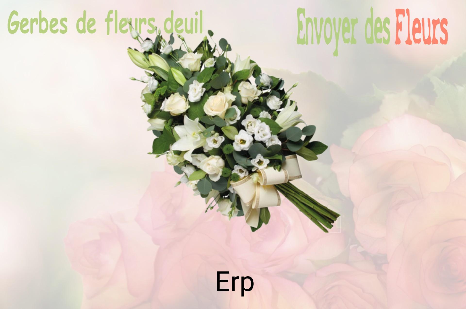 Gerbe de fleurs de deuil livrée à Erp